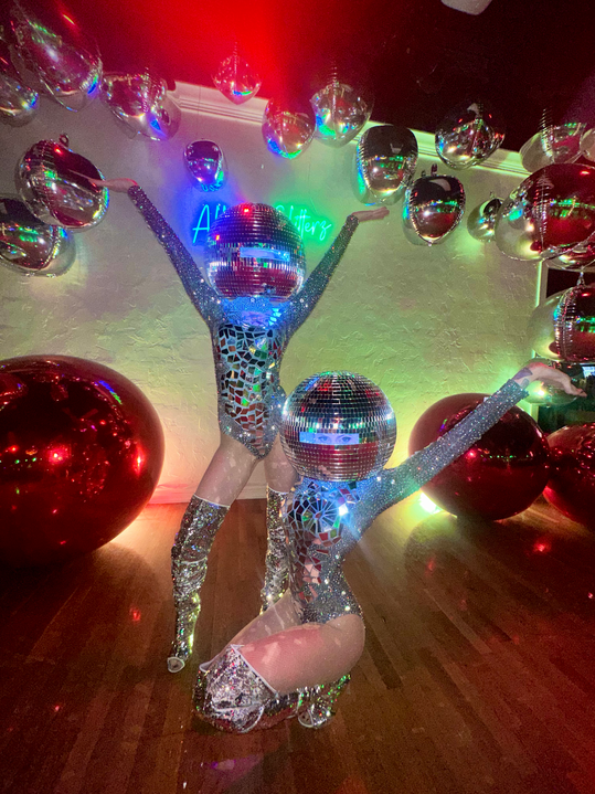 Mirrored Disco Ball Dancers