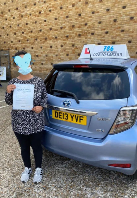 A client of 786 ladies driving school.