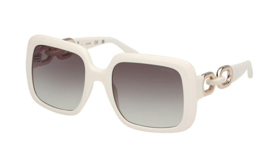 Sol Guess Shiny White Square