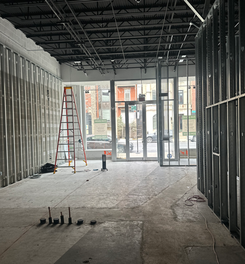 Commercial interior framing corridor Chicago | Chicago Construction Crew