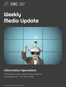 Cover Image- Text: Weekly Media Update: Information Operations