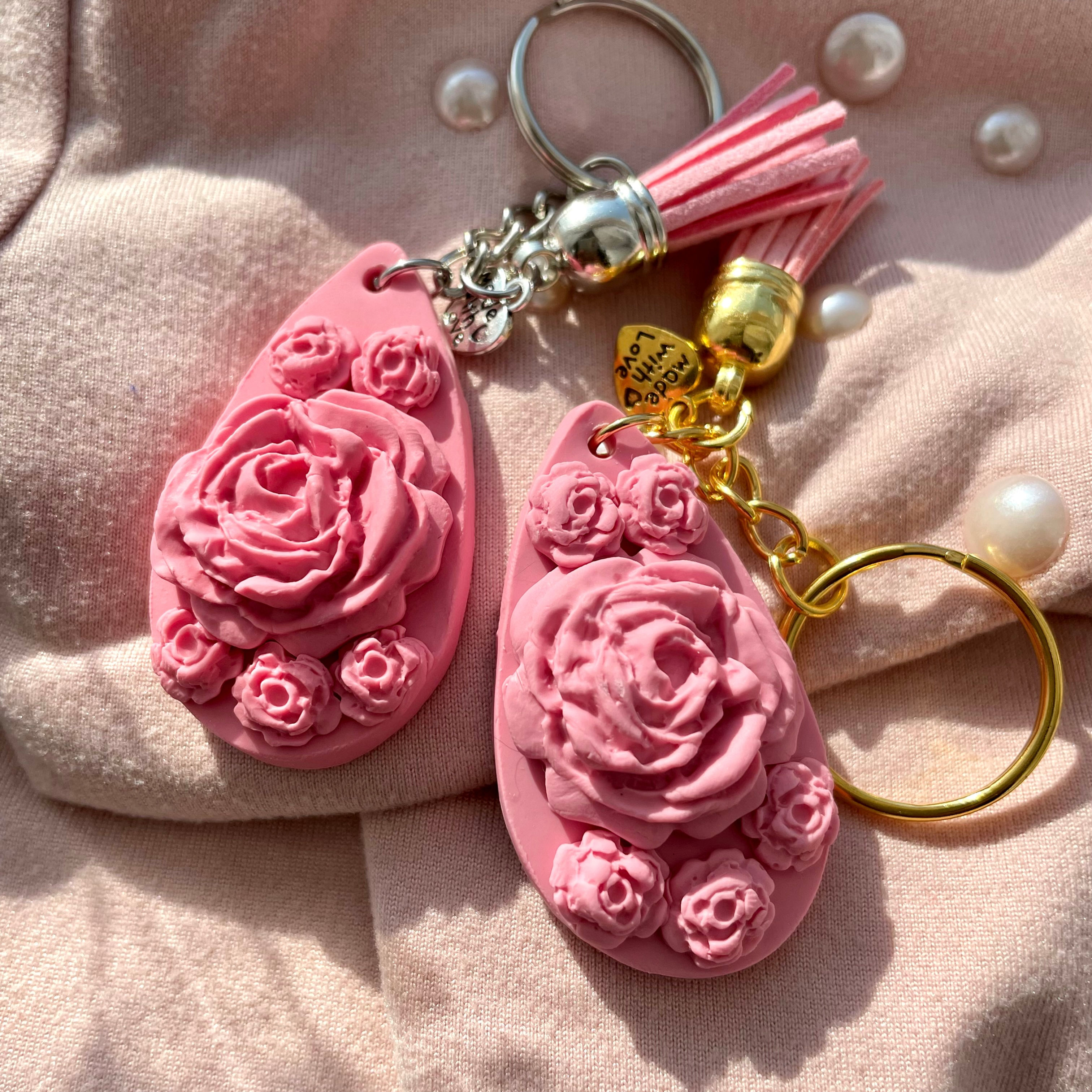 Rose Drop Keychain