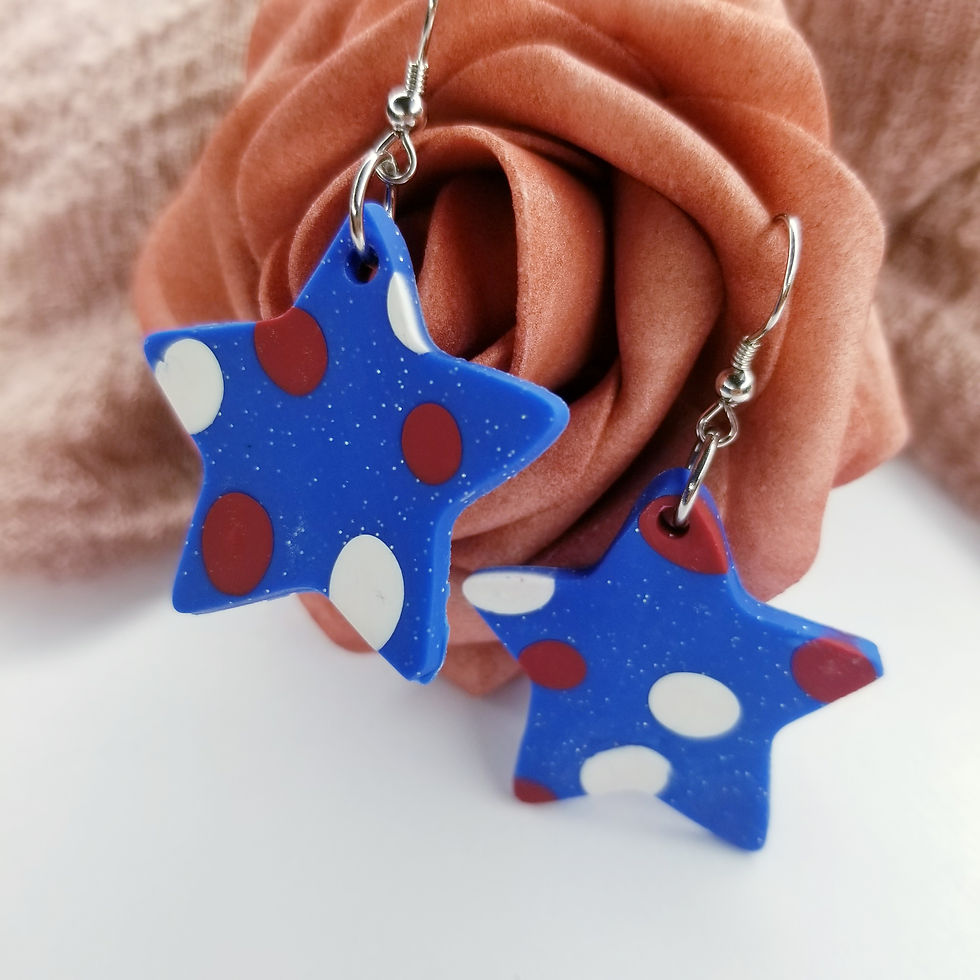 Thumbnail: Patriotic Speckled Dangles