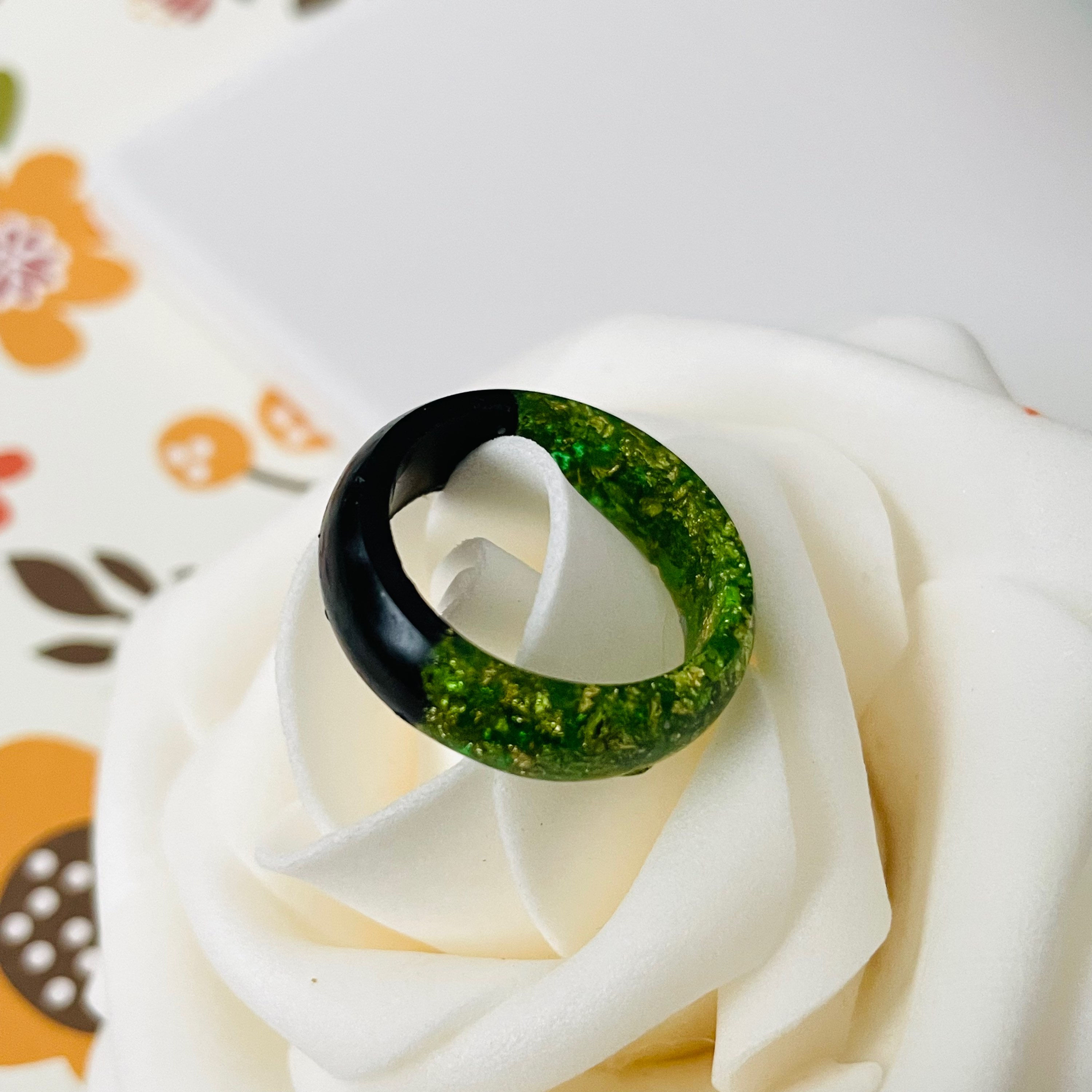 Green Duo Ring