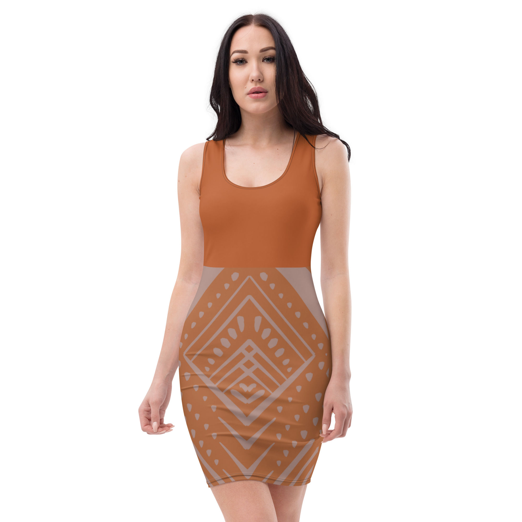 AMOC Orange Bodycon Dress