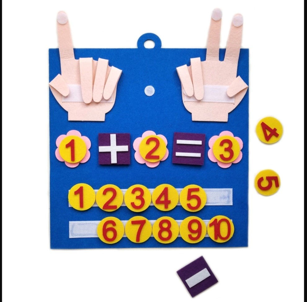 Compter sur ses doigts, materiel Montessori