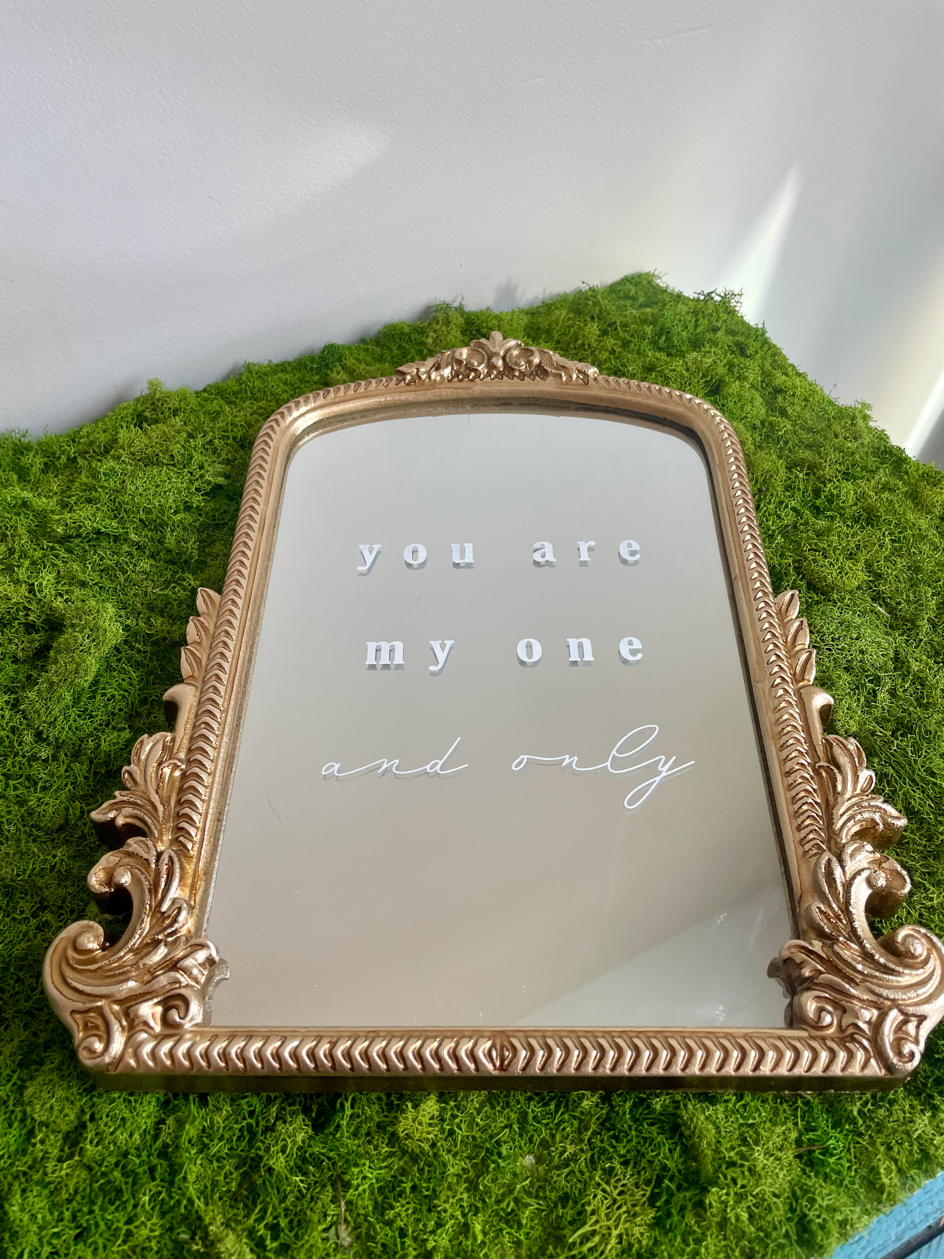 Romantic Gold Mirror Pair