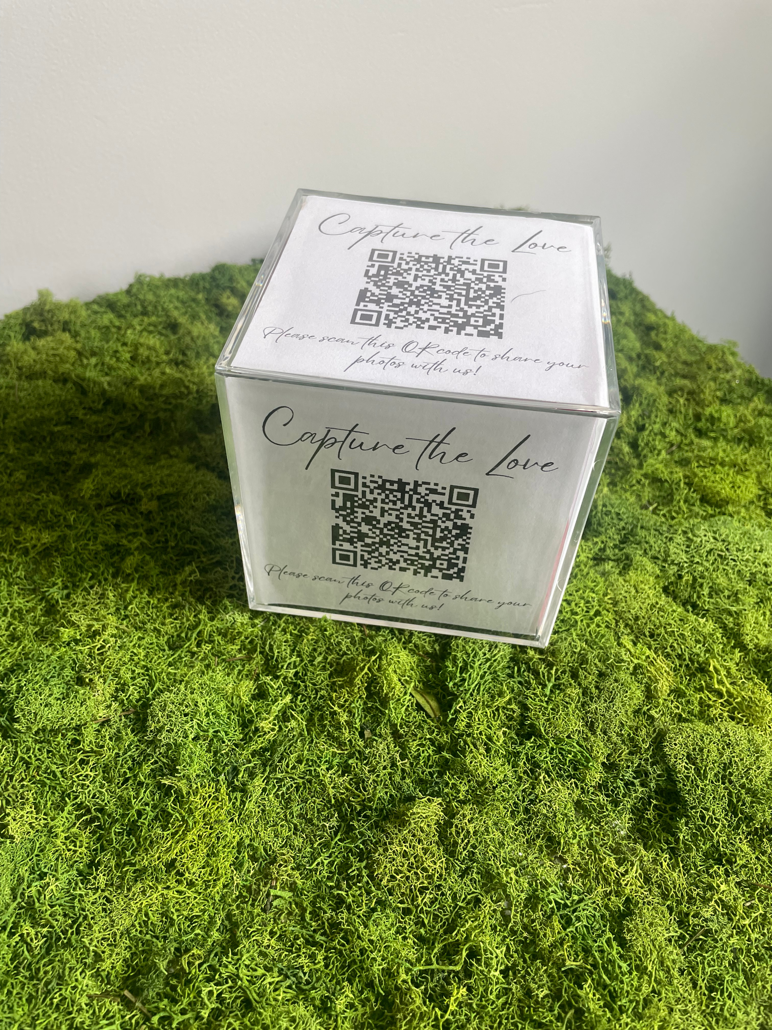 QR code photo cubes