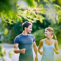 Couple Jogging Outdoors