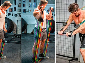 Monte sua rotina de treino com elástico