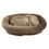 Thumbnail: Happycare Tex Luxurious Short Plush Oval Orthopedic Pet Bed With Dtachable