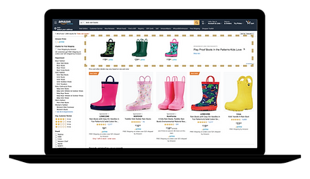 An example of Lone Cone Boot ads on Amazon.