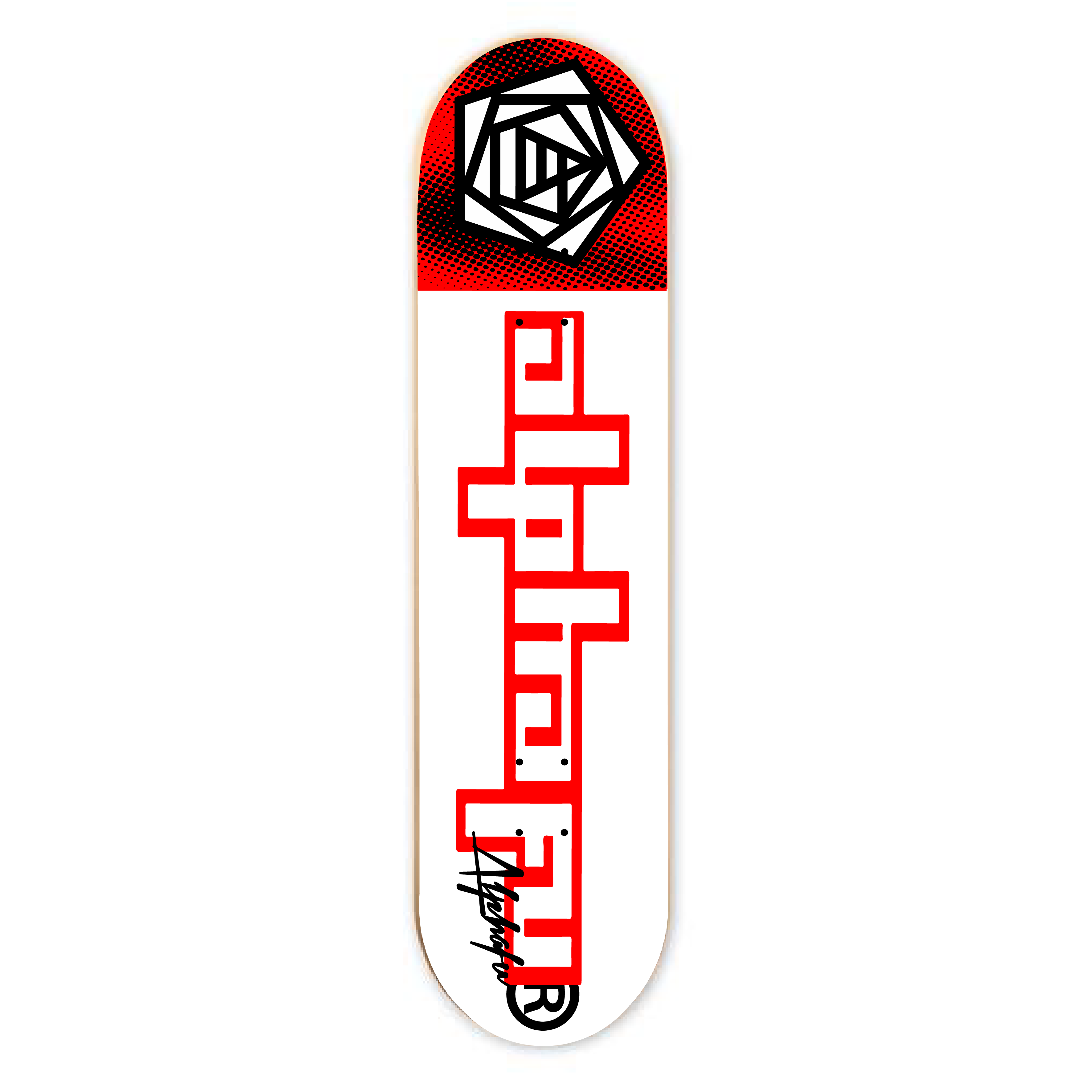 Alpha Fu Pentagon 8.50 Skateboard Deck
