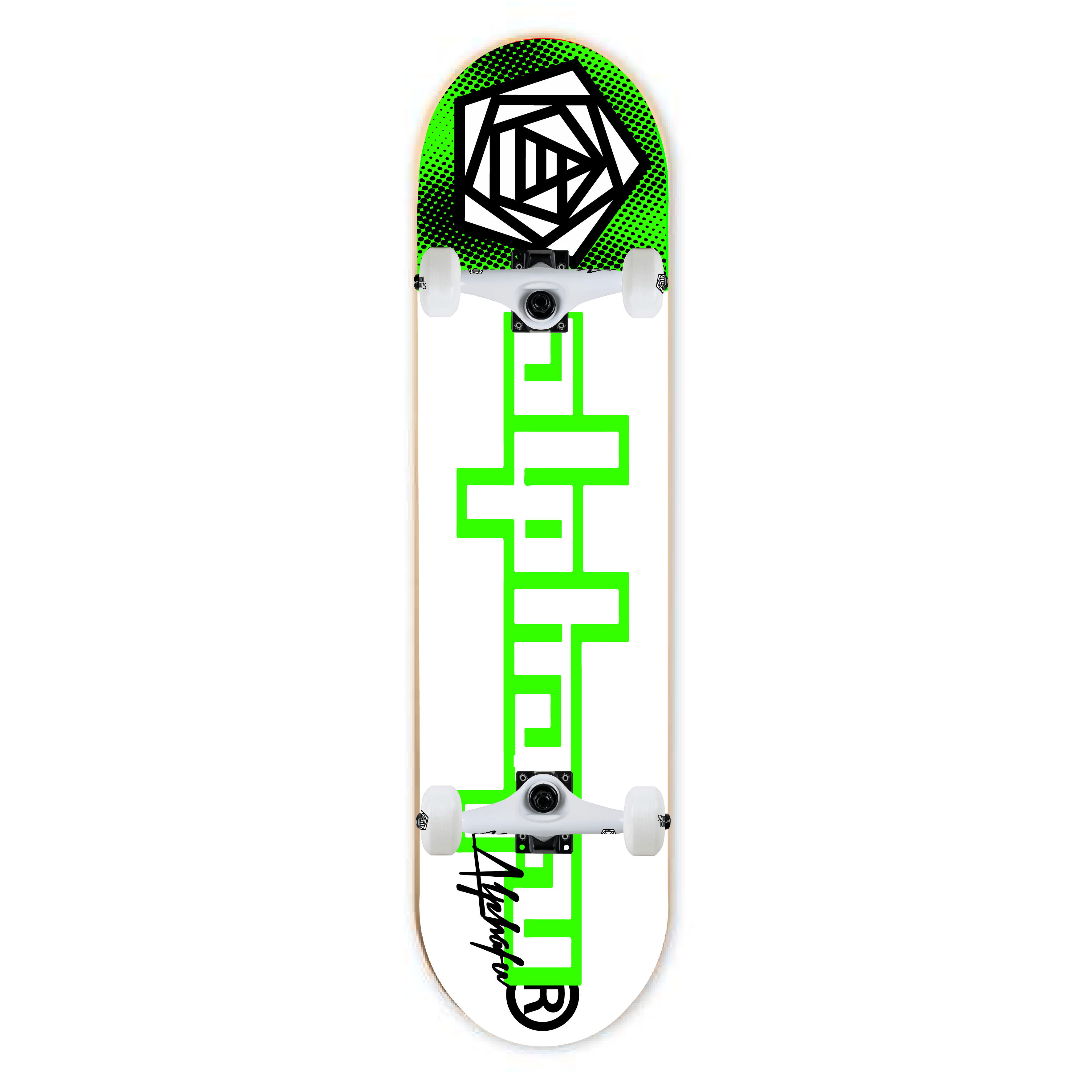 Complete Alpha Fu Big-Logo Skateboard