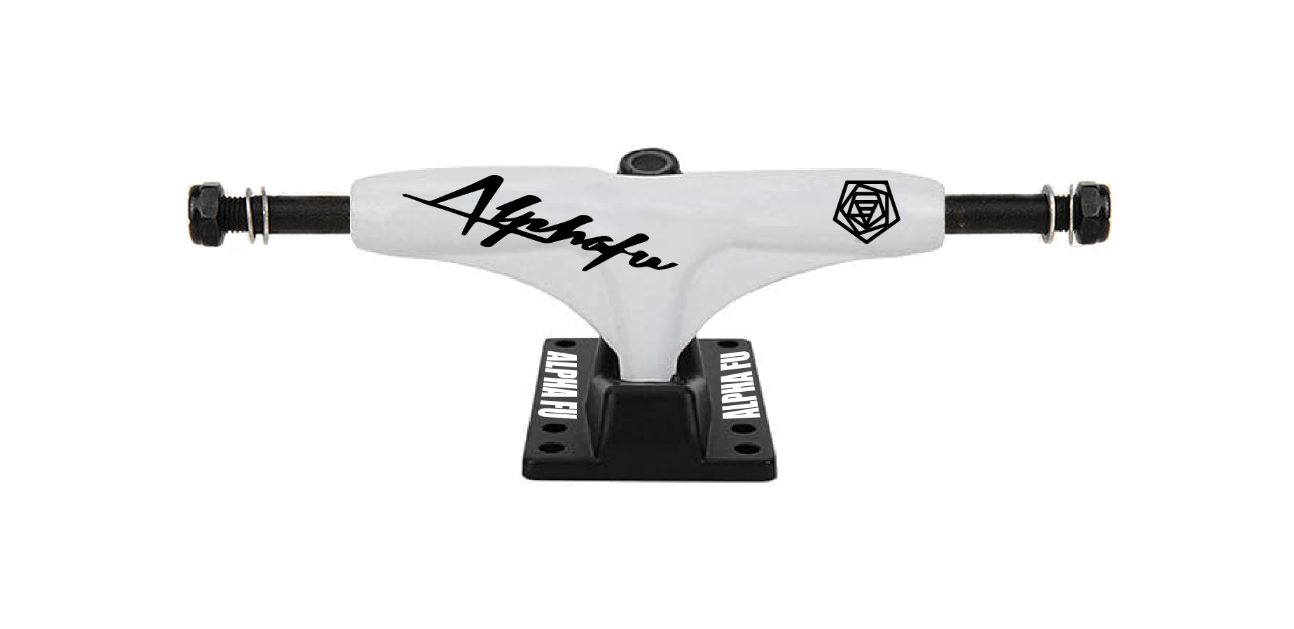 1 Pair of Alpha Fu Pentagon Skateboard Trucks