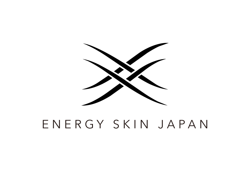 ENERGY SKIN JAPANのロゴ。機能性素材の研究開発を象徴します。