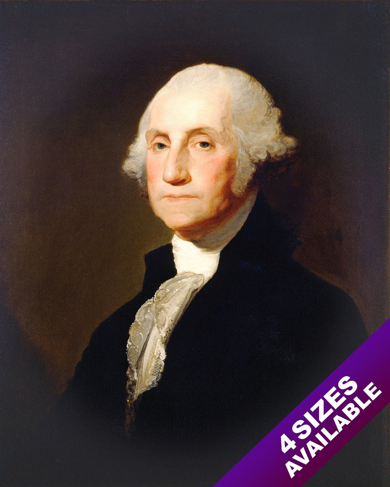 GEORGE WASHINGTON US PRESIDENT HISTORY PAINTING ART REAL CANVAS GICLEE PRINT