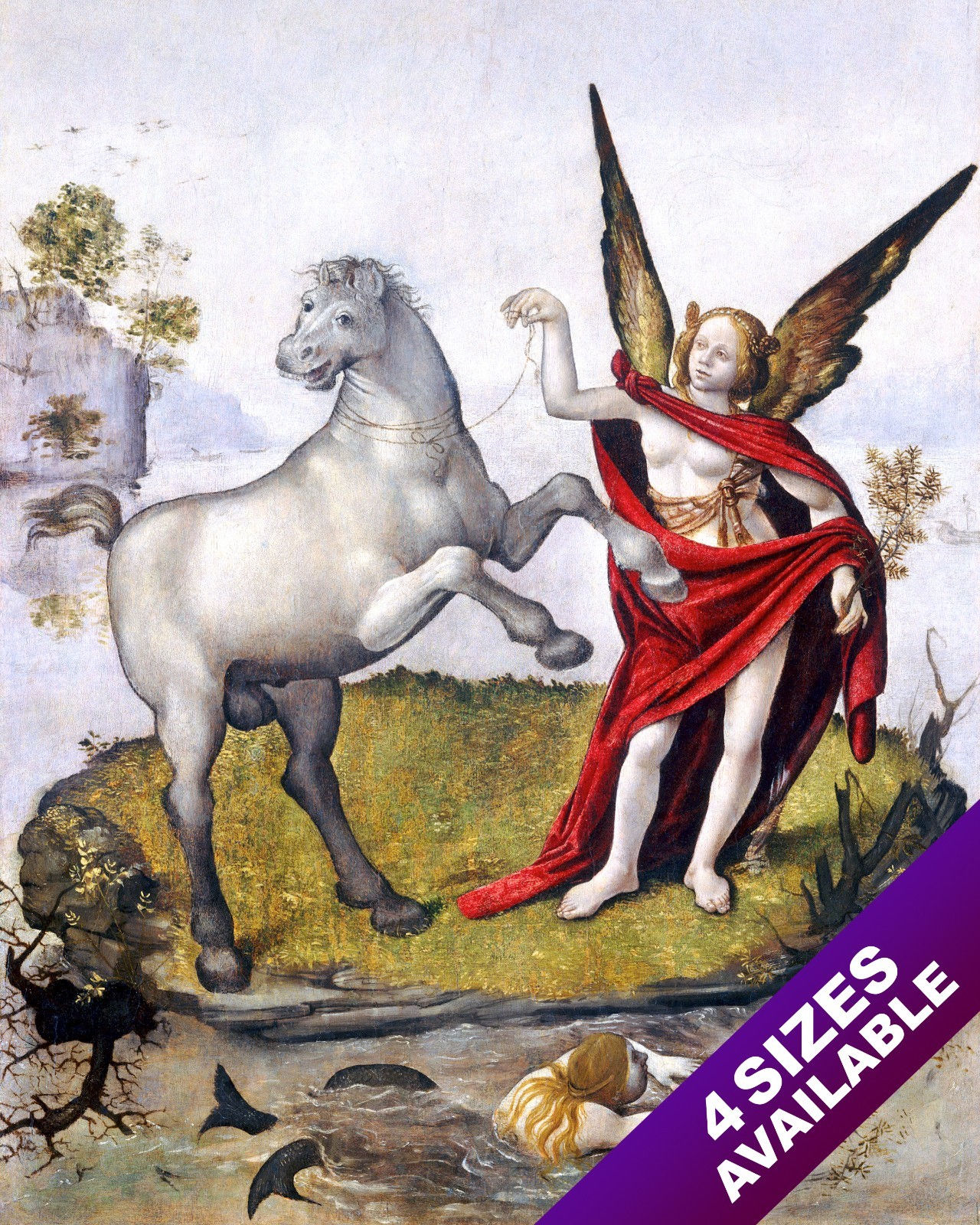 PIERO DI COSIMO ALLEGORY ITALIAN RENAISSANCE PAINTING ART REAL CANVAS PRINT