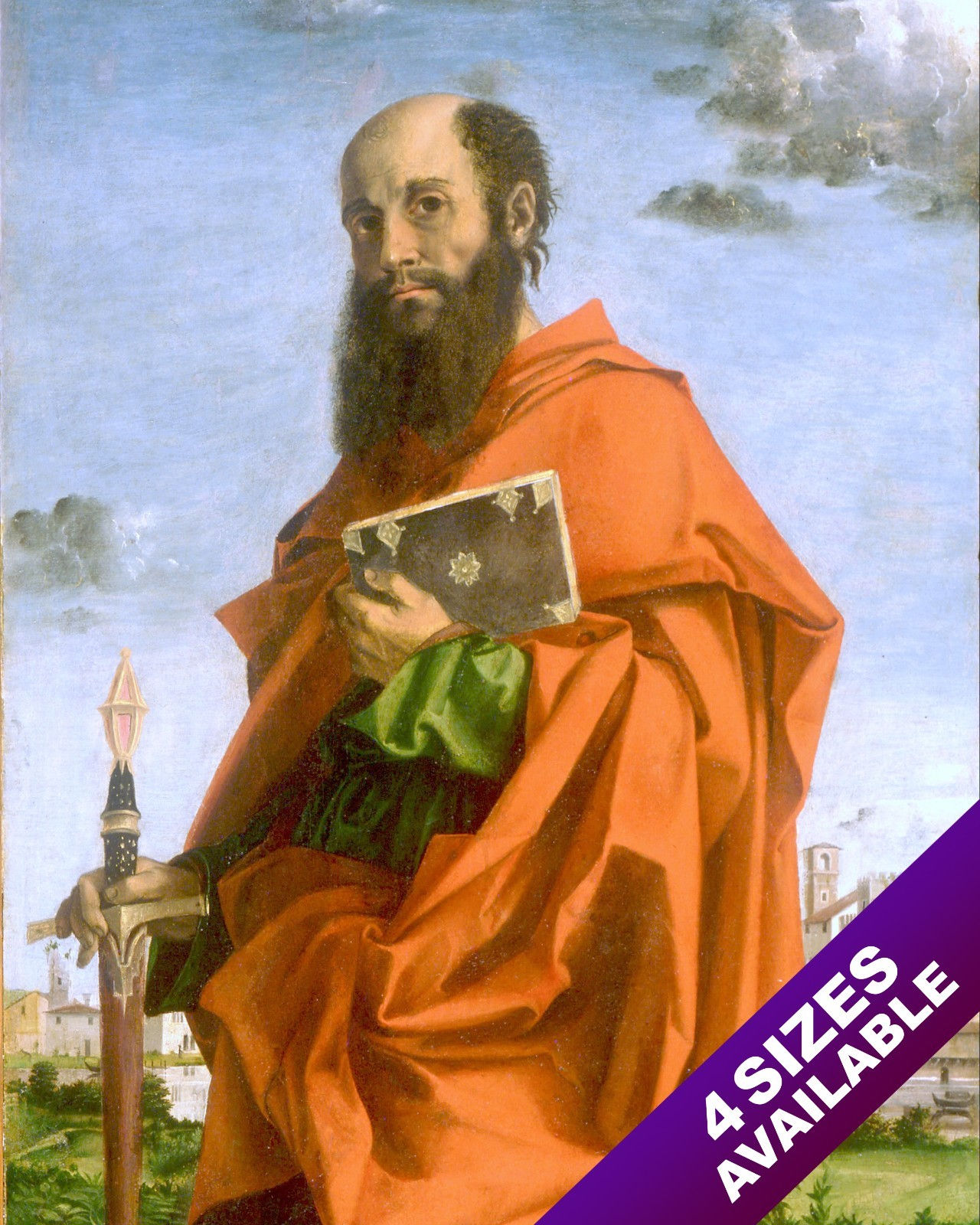 APOSTLE PAUL DEFENDER OF THE FAITH PAINTING CHRISTIAN BIBLE ART CANVAS PRINT