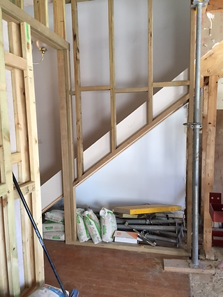 Enclosing the staircase