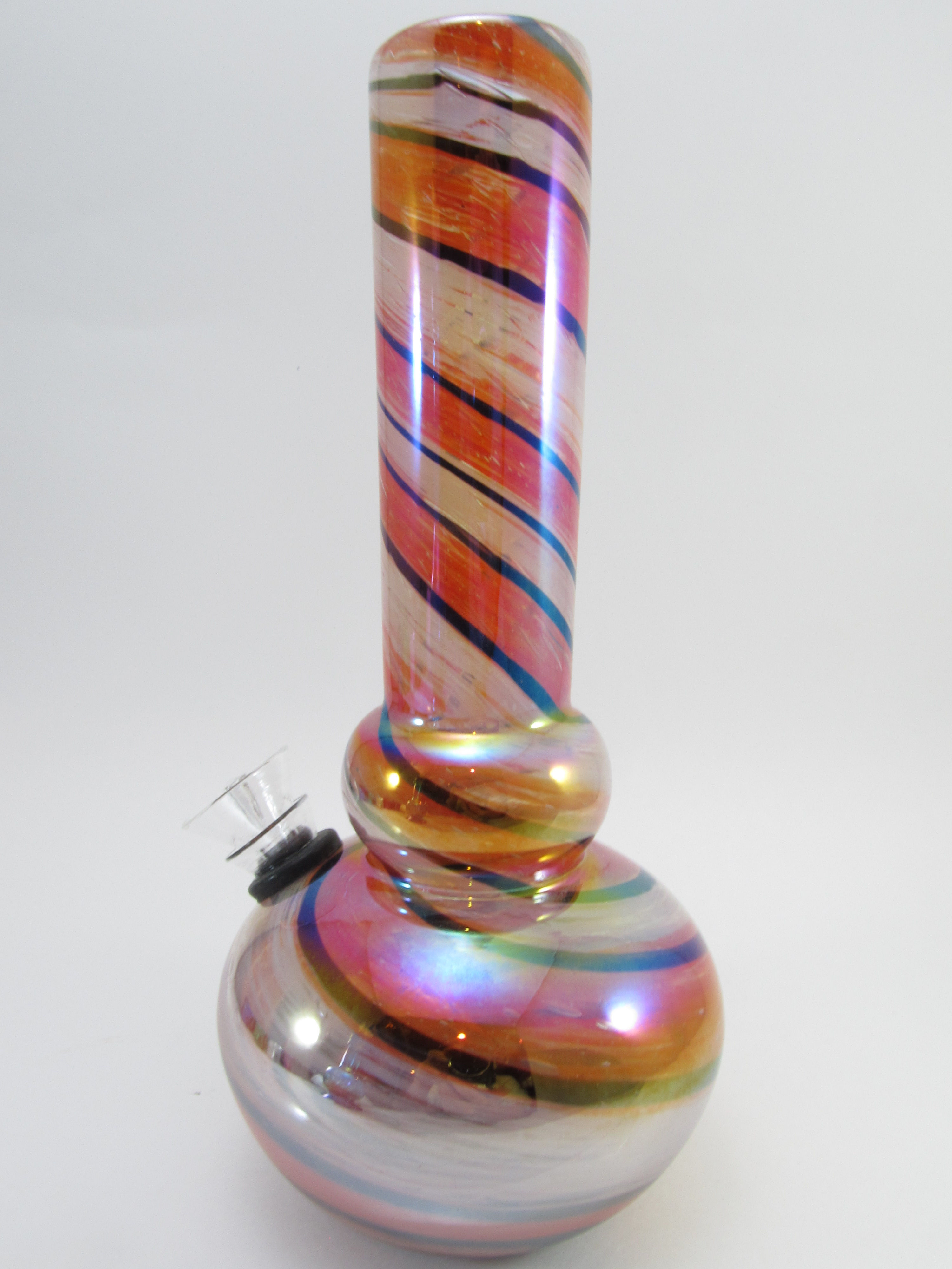 Stripped Soft Glass Water Pipe