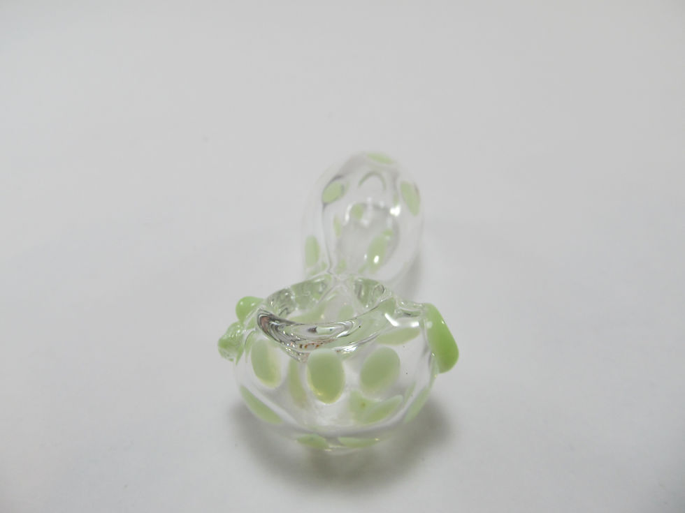 Thumbnail: Green Polka Dot Hand Pipe