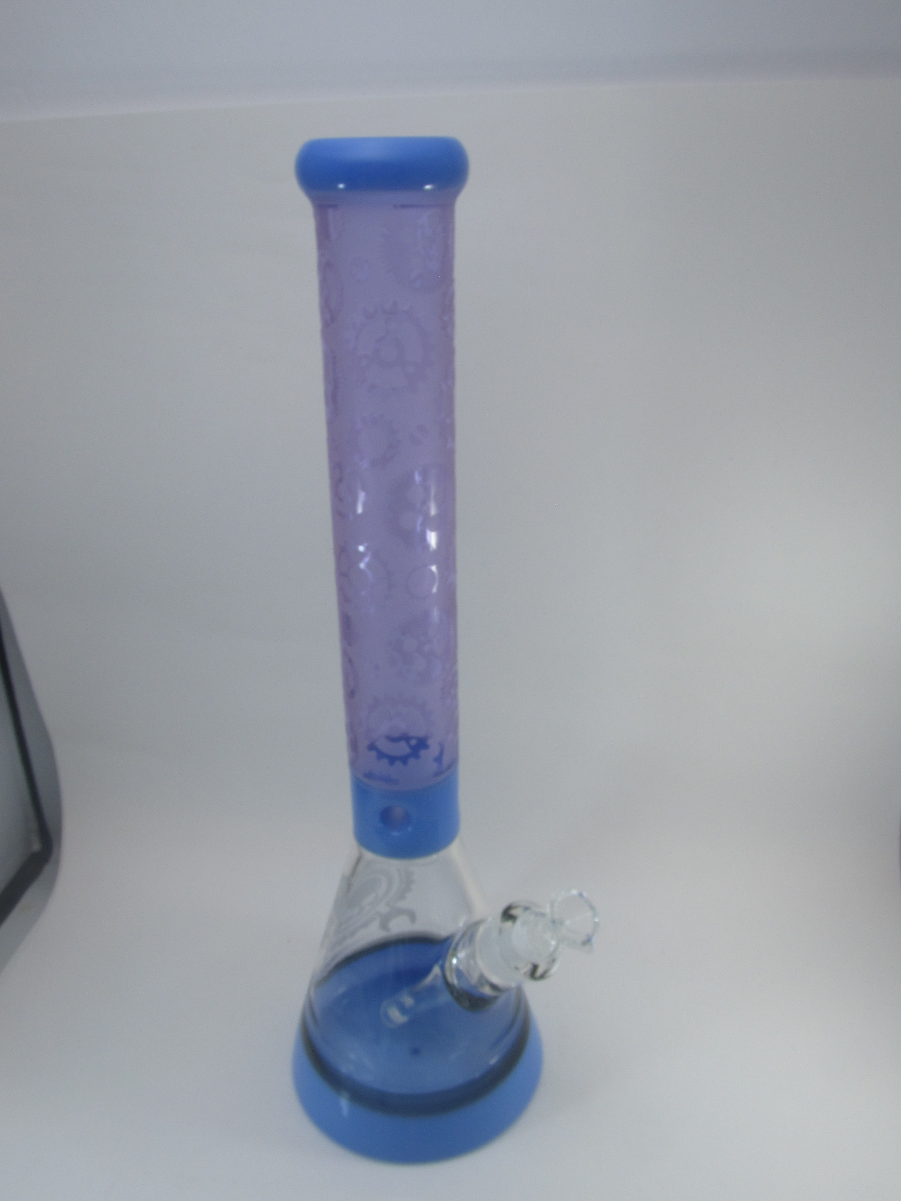 Purple Trippy Etched Texture Pipe