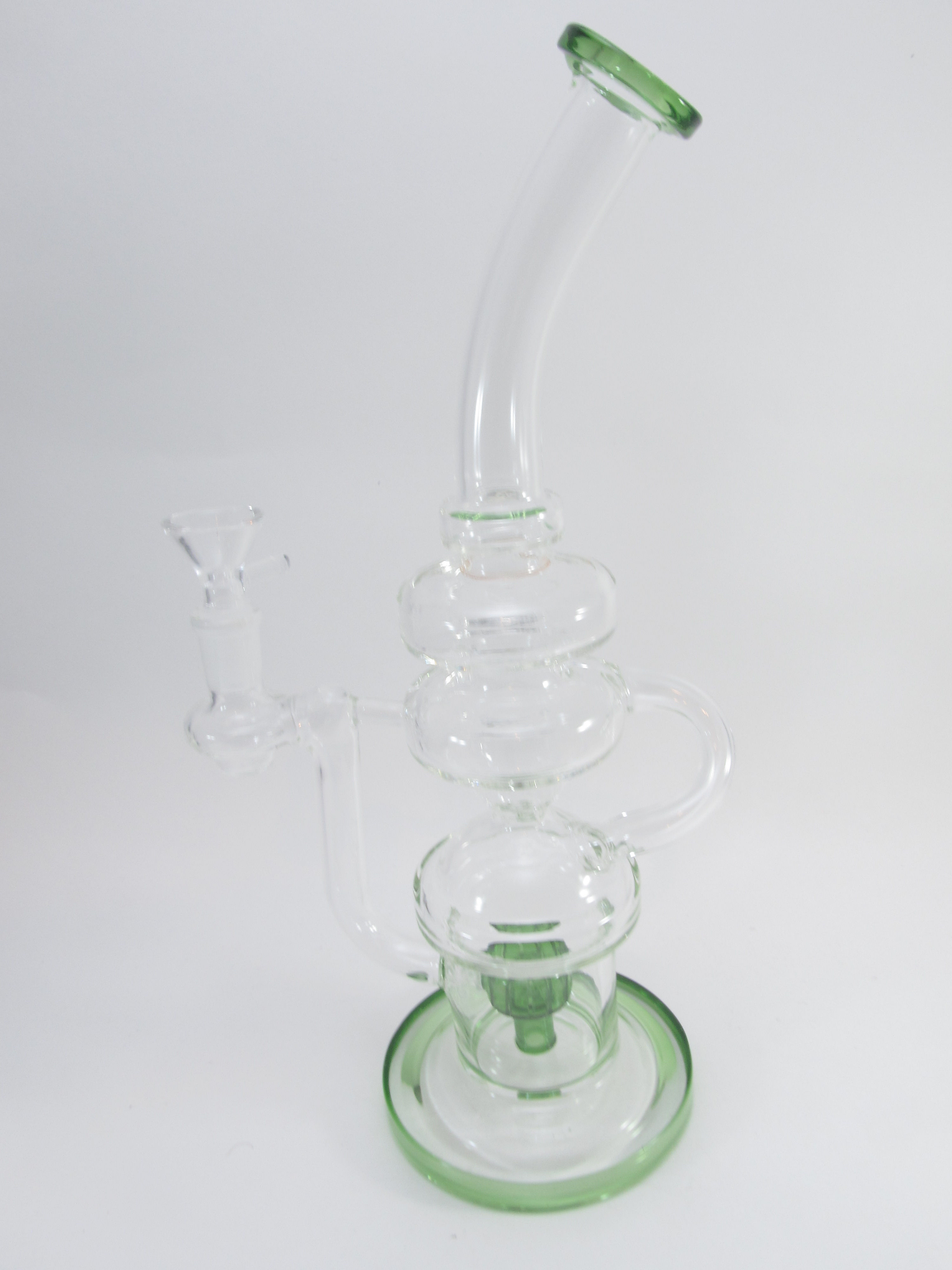 Green Trippy Pipe w/ Perc