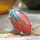 Thumbnail: Striking Sonora Sunrise with simple sterling silver band 1