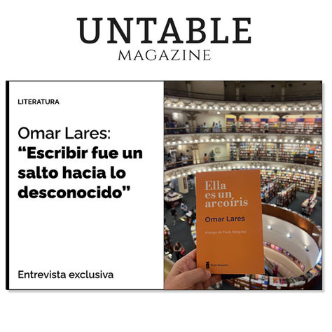 Revista Untable Magazine | "Escribir fue un salto hacia lo desconocido"