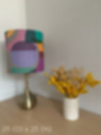Thumbnail: Lampshade Geometric Kaleidoscope Purple