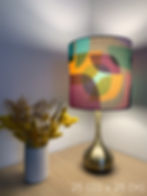 Thumbnail: Lampshade Geometric Kaleidoscope Purple