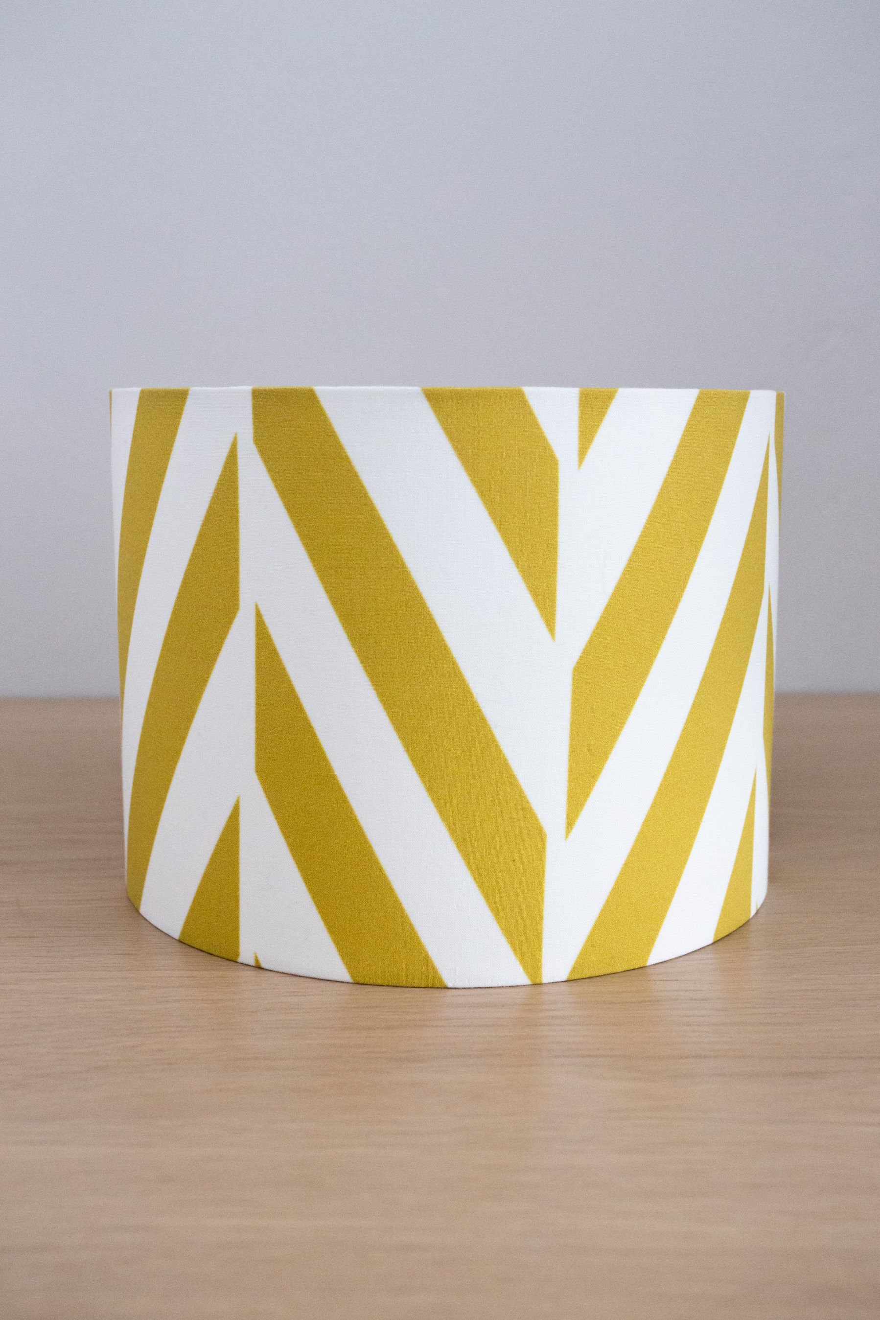Lampshade Mustard Herringbone