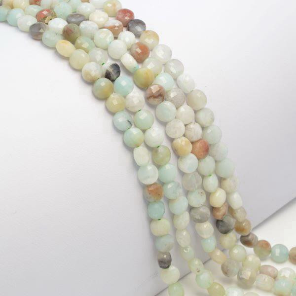 Amazonite faceted 6x4 mm