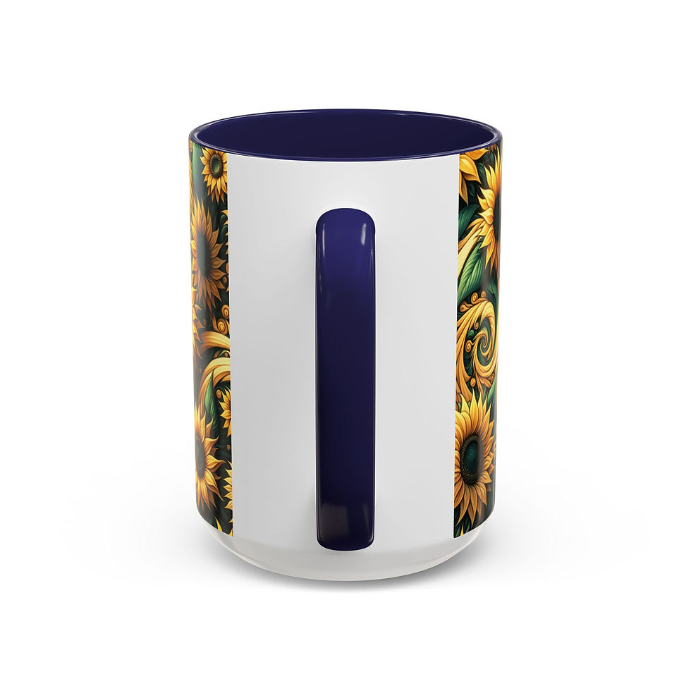 Thumbnail: Mug Sunflower Design 11oz Accent Coffee Mug
