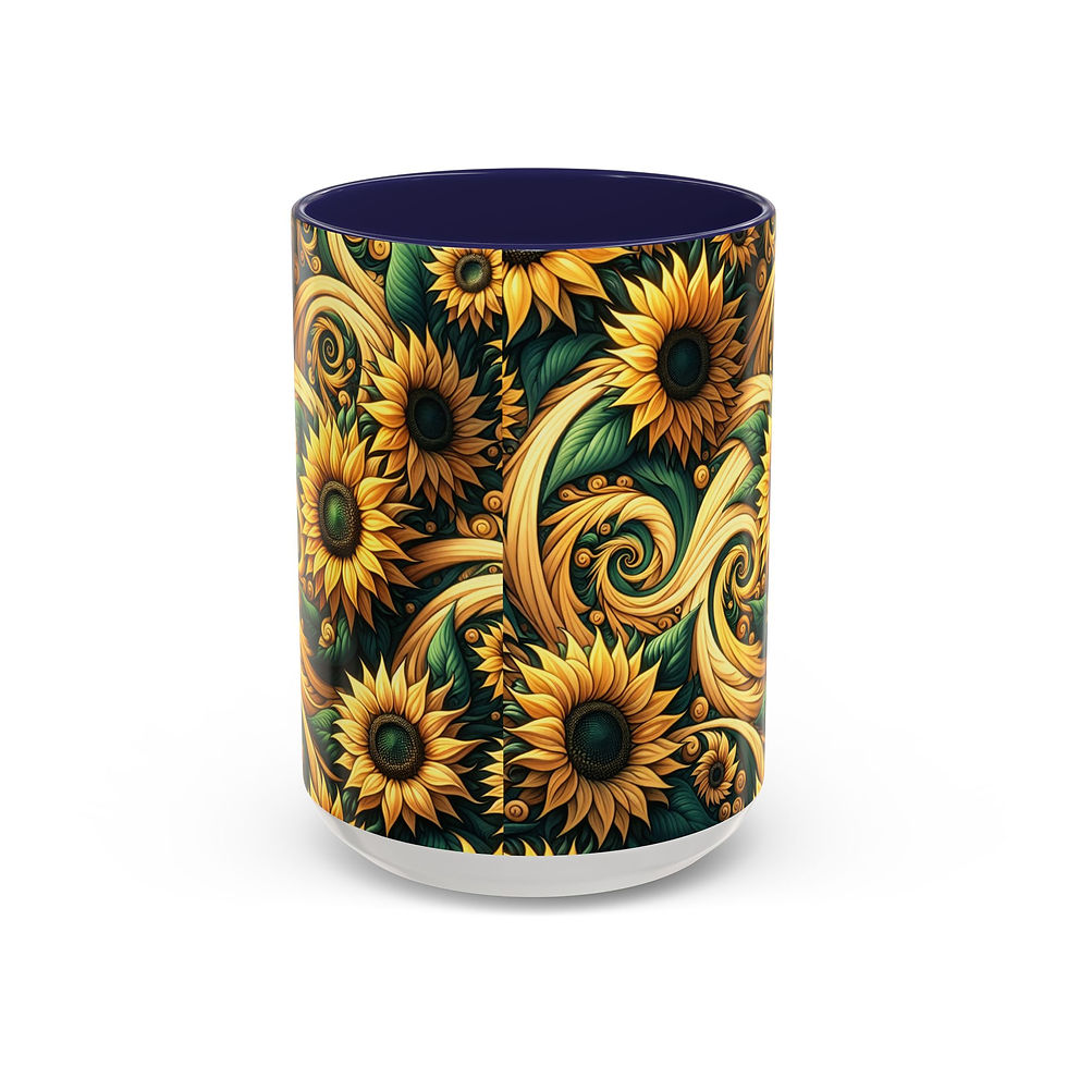 Thumbnail: Mug Sunflower Design 11oz Accent Coffee Mug