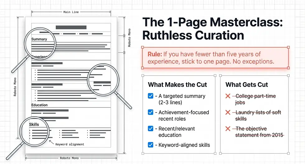 How long should a resume be? The one page rule
