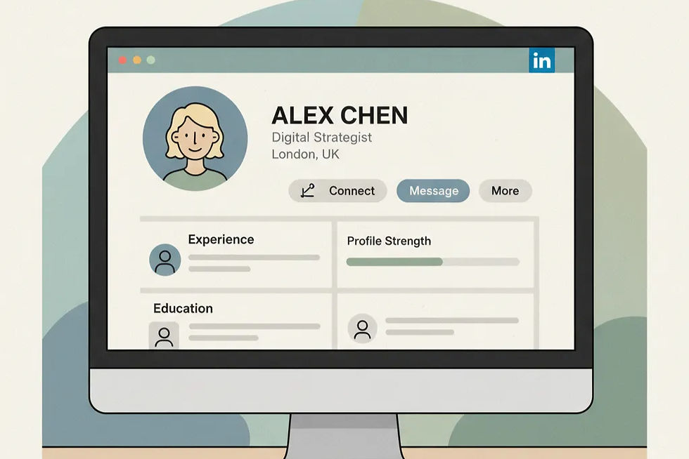 Optimize your LinkedIn profile before posting.