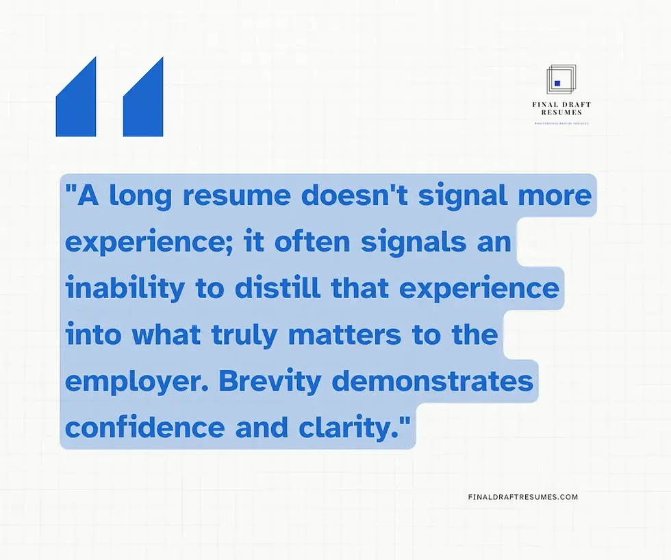 How long should a resume be?