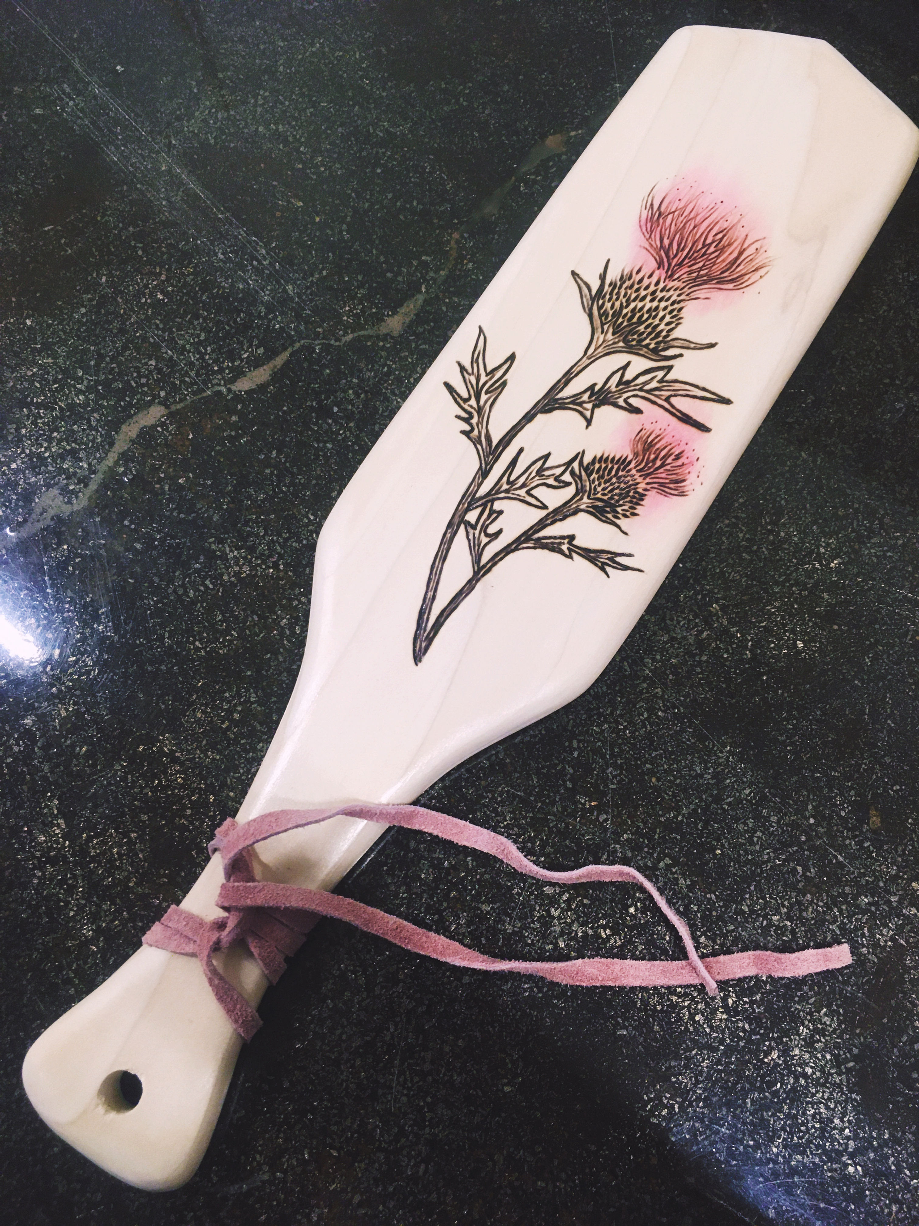 Pink Thistle - Rectangle