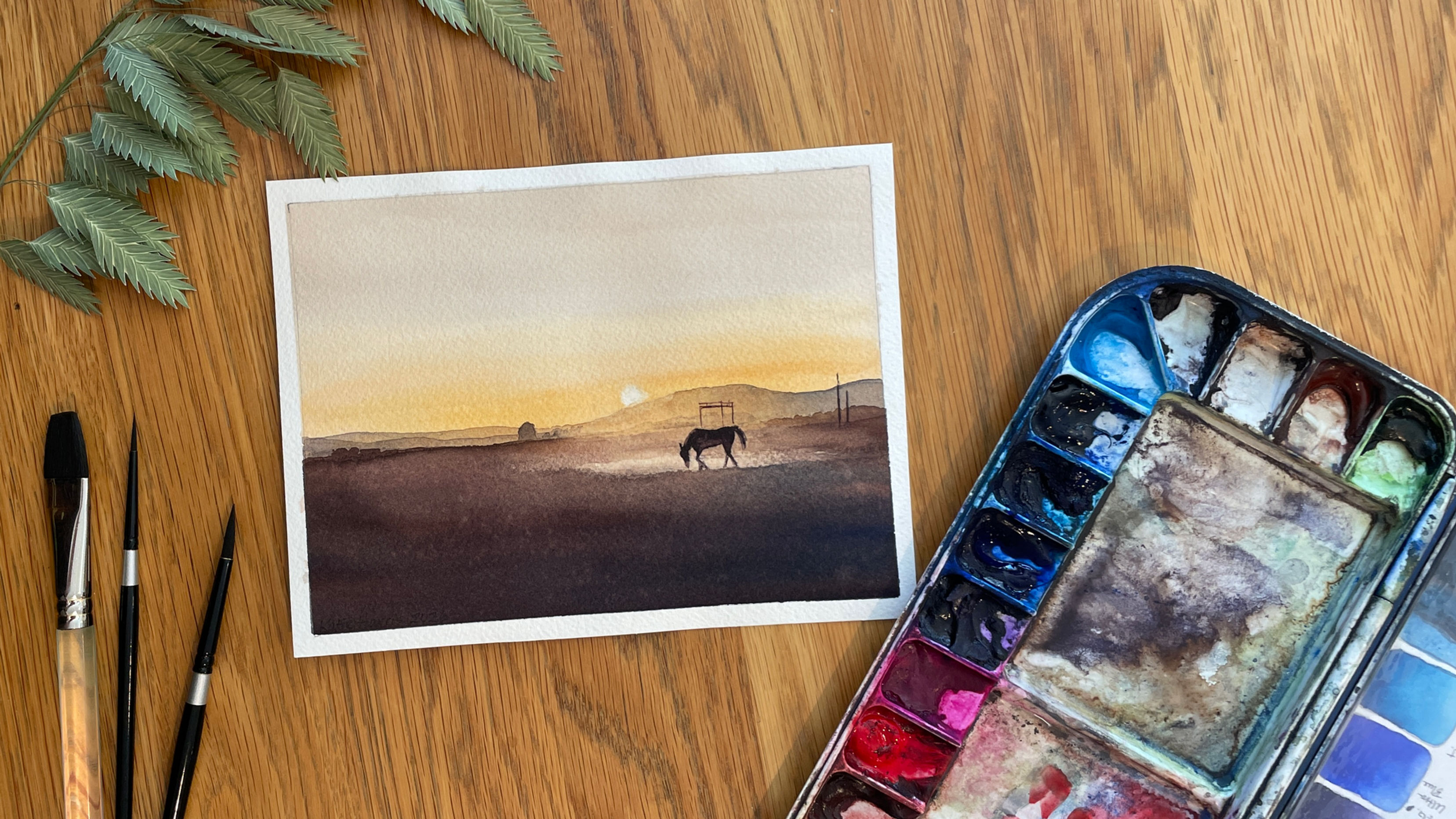 In Person Watercolor Workshop, November 7th