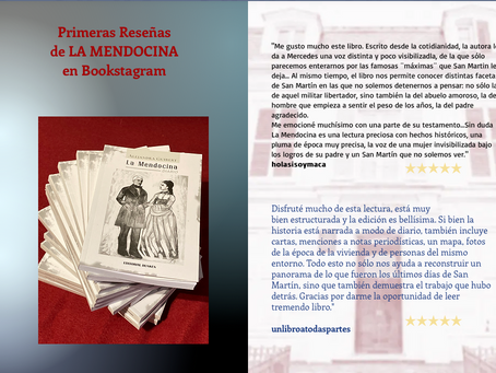 Primeras reseñas de La Mendocina en Bookstagram