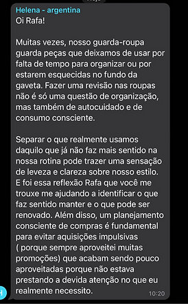 Depoimento de clientes