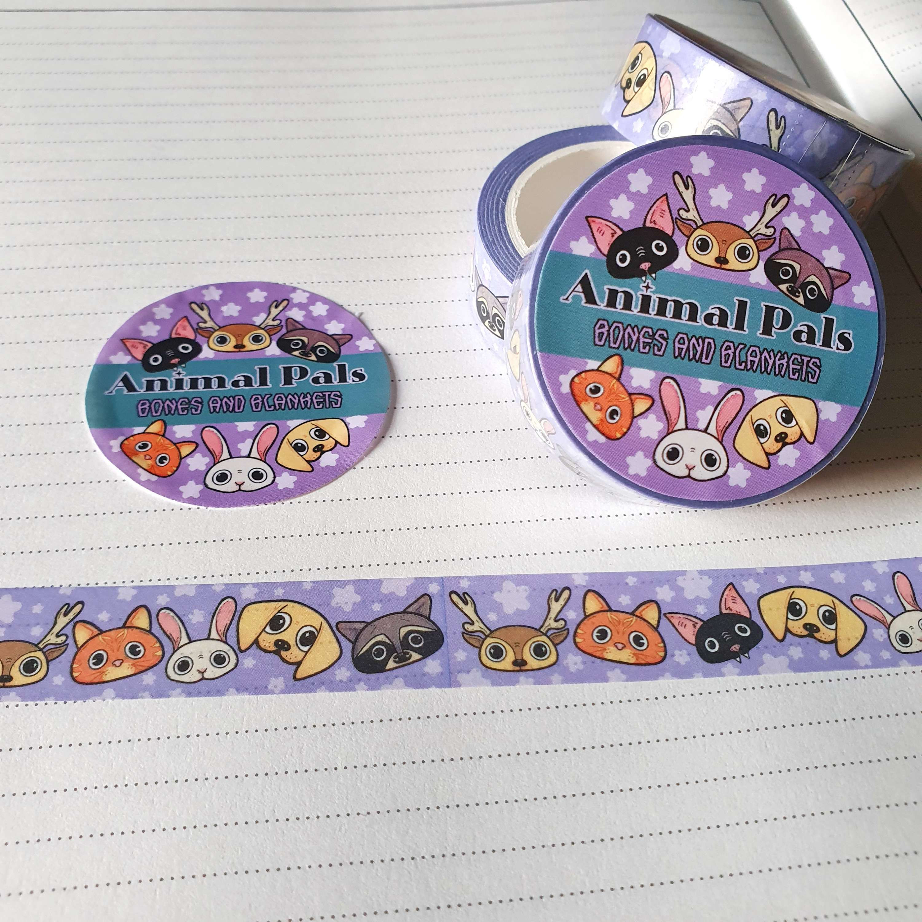Animal pals Washi tape