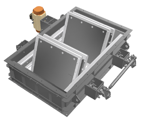 Rectangular Multi Louver Damper Valves With Sealing Air System