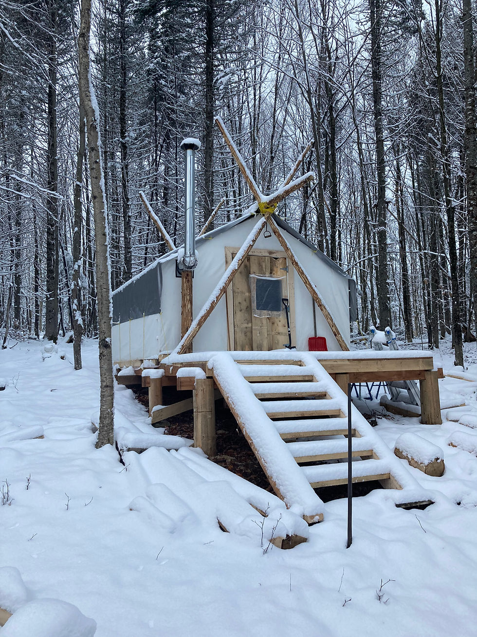 Miniature : prospector tente in winter