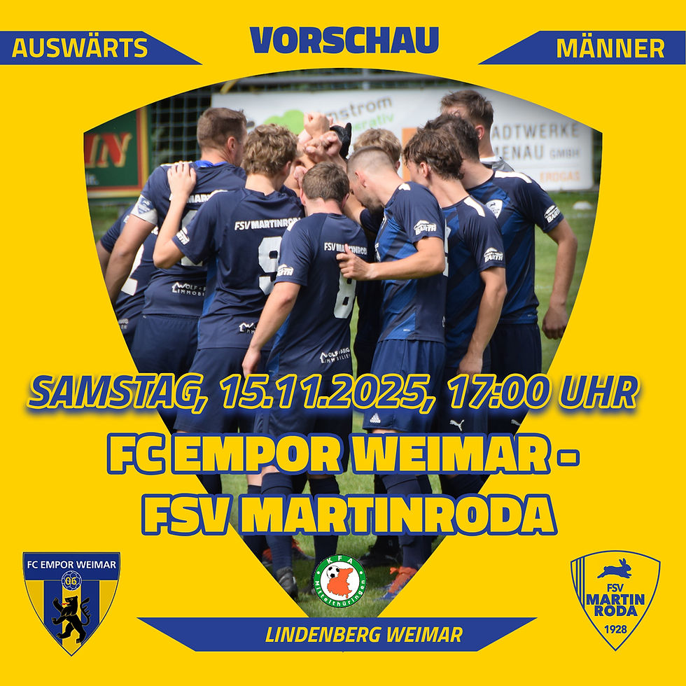 Auswärtspiel in Weimar