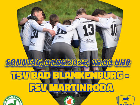 Männer mit Auswärtsspiel gegen den TSV Bad Blankenburg
