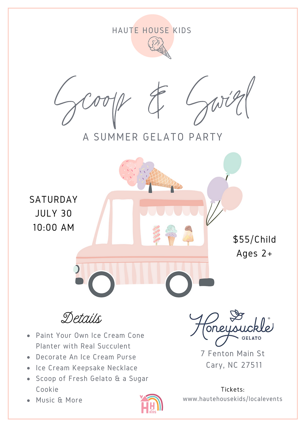 Scoop & Swirl- Honeysuckle Gelato