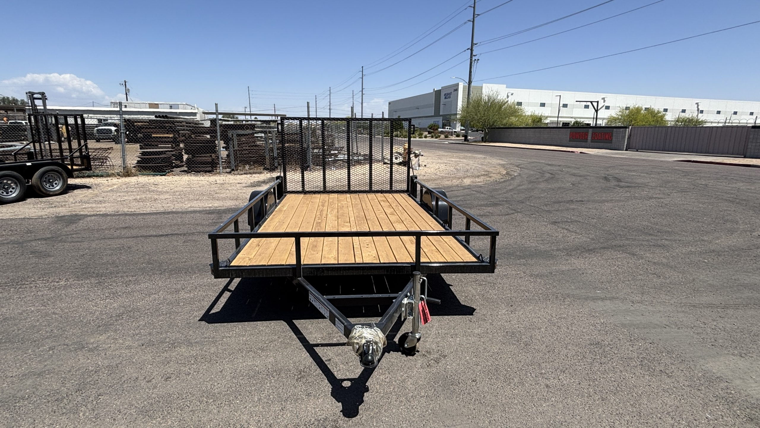 ECHO TANDEM 8.5X14 BRAKES ON REAR AXLE SPRING ASSIST GATE #1953